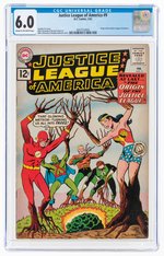 JUSTICE LEAGUE OF AMERICA #9 FEBRUARY 1962 CGC 6.0 FINE.