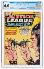 JUSTICE LEAGUE OF AMERICA #10 MARCH 1962 CGC 4.0 VG.