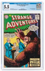 STRANGE ADVENTURES #117 JUNE 1960 CGC 5.5 FINE- (FIRST ATOMIC KNIGHTS).