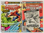 AMAZING SPIDER-MAN ANNUAL BRONZE AND COPPER AGE LOT OF NINE COMIC ISSUES.