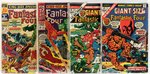 FANTASTIC FOUR SILVER AND BRONZE AGE KING AND GIANT SIZE LOT OF 6 ISSUES.