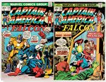 CAPTAIN AMERICA BRONZE AGE LOT OF 17 COMIC ISSUES.