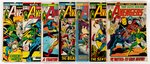 AVENGERS BRONZE AGE LOT OF NINE COMIC ISSUES.