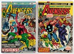 AVENGERS BRONZE AGE LOT OF TEN COMIC ISSUES.