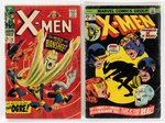 X-MEN SILVER & BRONZE AGE LOT OF NINE COMIC ISSUES.