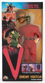 LJN "V" ENEMY VISITOR 12" TALL ACTION FIGURE IN BOX.