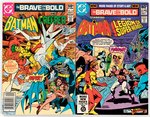 BRAVE AND THE BOLD BRONZE AGE LOT OF 14 COMIC ISSUES.