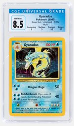 1999 POKÉMON BASE SET GYARADOS 6/102 UNLIMITED HOLO CGC 8.5 NM/MINT+.