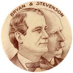 "BRYAN & STEVENSON" CONJOINED SKETCH PORTRAIT JUGATE BUTTON HAKE #37.