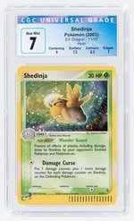 2003 POKÉMON EX DRAGON SET SHEDINJA 11/97 HOLO CGC 7 NM.