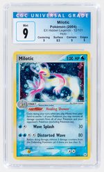 2004 POKÉMON EX HIDDEN LEGENDS SET MILOTIC 12/101 HOLO CGC 9 MINT.