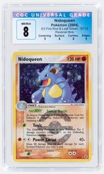 2004 POKÉMON EX FIRE RED & LEAF GREEN SET NIDOQUEEN 9/112 REVERSE HOLO CGC 8 NM/MINT.