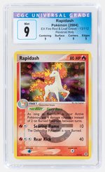 2004 POKÉMON EX FIRE RED & LEAF GREEN SET RAPIDASH 13/112 REVERSE HOLO CGC 9 MINT.