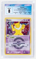 2004 POKÉMON EX FIRE RED & LEAF GREEN SET HYPNO 25/112 REVERSE HOLO CGC 8 NM/MINT.