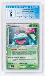 2004 POKÉMON EX FIRE RED & LEAF GREEN SET VENUSAUR EX 112/112 HOLO CGC 5 EX.