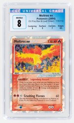 2004 POKÉMON EX FIRE RED & LEAF GREEN SET MOLTRES EX (SECRET RARE) 115/112HOLO CGC 8 NM/MINT.