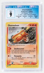 2004 POKÉMON EX DRAGON SET CHARMELEON (C. HOLO - STATE CHAMPIONSHIPS) 99/97 HOLO CGC 9 MINT.