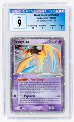 2005 POKÉMON EX DEOXYS SET DEOXYS EX (ATTACK) 98/107 HOLO CGC 9 MINT.