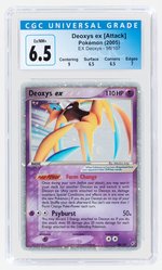 2005 POKÉMON EX DEOXYS SET DEOXYS EX (ATTACK) 98/107 HOLO CGC 6.5 EX/NM+.