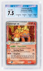 2005 POKÉMON EX EMERALD SET CAMERUPT EX 92/106 HOLO CGC 7.5 NM+.