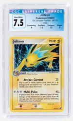 2005 POKÉMON EX UNSEEN FORCES SET JOLTEON 8/115 HOLO CGC 7.5 NM+.