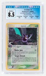 2005 POKÉMON EX DELTA SPECIES SET CROBAT 2/113 REVERSE HOLO CGC 8.5 NM/MINT+.