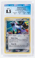 2005 POKÉMON EX DELTA SPECIES SET MIGHTYENA 24/113 REVERSE HOLO CGC 8.5 NM/MINT+.