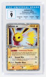 2005 POKÉMON EX DELTA SPECIES SET JOLTEON EX 109/113 HOLO CGC 9 MINT.