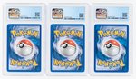 2005 POKÉMON BLACK STAR PROMOS (EX COLLECTOR'S WINDOW TINS) HOLO LEGENDARY BIRDS (COMPLETE SET) CGC 9 MINT.