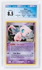 2006 POKÉMON EX LEGEND MAKER SET MEW 10/92 REVERSE HOLO CGC 8.5 NM/MINT+.