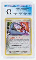 2006 POKÉMON EX HOLON PHANTOMS SET DEOXYS (DEFENSE) 4/110 REVERSE HOLO CGC 9.5 GEM MINT.