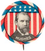 "HUGHES" COLORFUL PATRIOTIC 1916 PORTRAIT HAKE #67.