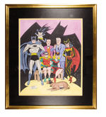 BATMAN FAMILY FRAMED ORIGINAL ART BY MOLDOFF.