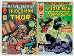 MARVEL TEAM-UP BRONZE AND COPPPER AGE LOT OF 51 COMIC ISSUES.