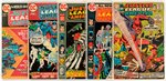 JUSTICE LEAGUE OF AMERICA SILVER AND BRONZE AGE LOT OF SEVEN COMIC ISSUES.