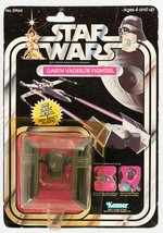 STAR WARS - DARTH VADER TIE FIGHTER DIE-CAST 21 BACK VEHICLE ON CARD.