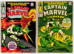 CAPTAIN MARVEL SILVER AGE LOT OF FOUR COMIC ISSUES.