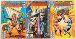 MASTERS OF THE UNIVERSE BRONZE AGE MINI-SERIES SET OF THREE COMIC ISSUES.