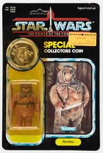 STAR WARS: THE POWER OF THE FORCE - ROMBA 92 BACK CARDED ACTION FIGURE W/COLLECTOR'S COIN.