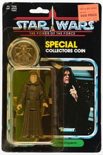 STAR WARS: THE POWER OF THE FORCE - THE EMPEROR 92 BACK CARDED ACTION FIGURE W/COLLECTOR'S COIN.