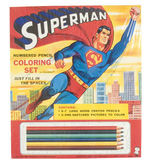 "SUPERMAN" SEALED COLORING SET.