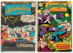 ADVENTURE COMICS SILVER AGE LOT OF NINE COMIC ISSUES.