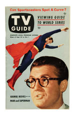 CLASSIC "TV GUIDE" FEATURING SUPERMAN.