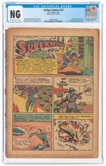 ACTION COMICS #23 APRIL 1940 CGC NG (FIRST LEX LUTHOR - COVERLESS).