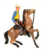 RAWHIDE/GIL FAVOR WITH TAG FULL SIZE HARTLAND FIGURE.