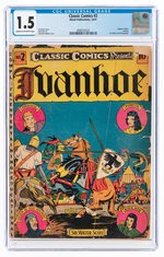 CLASSIC COMICS #2 DECEMBER 1941 CGC 1.5 FAIR/GOOD (IVANHOE).