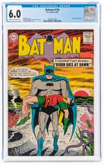 BATMAN #156 JUNE 1963 CGC 6.0 FINE.