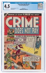 CRIME DOES NOT PAY #73 MARCH 1949 CGC 4.5 VG+.