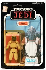 STAR WARS: RETURN OF THE JEDI - KLAATU SKIFF 77 BACK-A CARDED ACTION FIGURE.