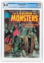 LEGION OF MONSTERS #1 SEPTEMBER 1975 CGC 8.0 VF (FIRST LEGION OF MONSTERS).